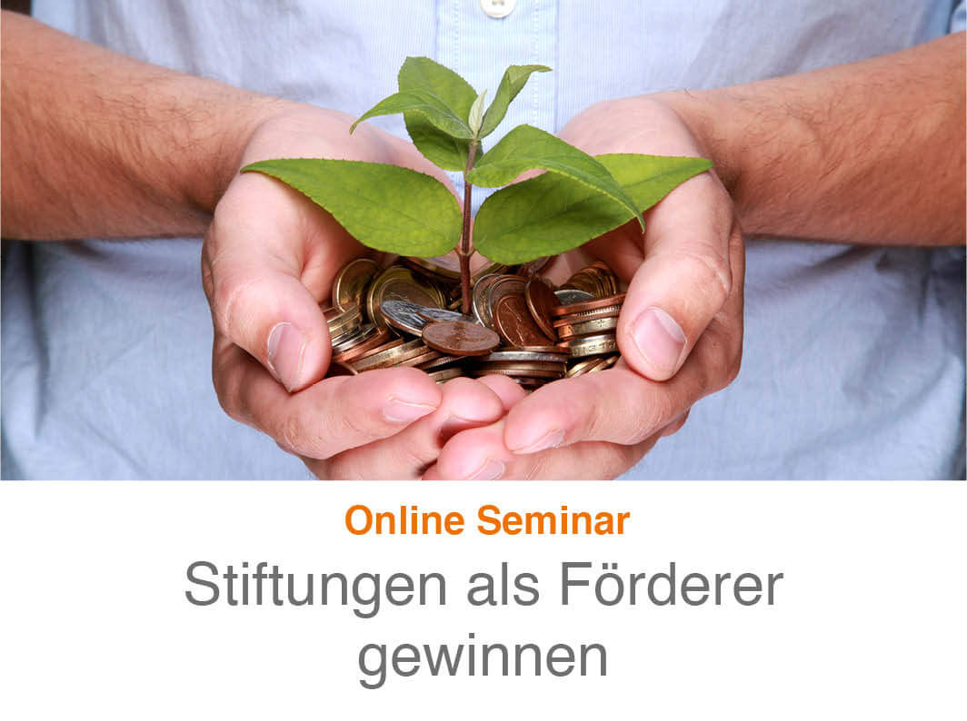 Stiftungen als Förderer gewinnen Anzeige Online-Seminar - Fördermarkt Förderlotse